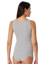 Schiesser Tank-Top Pure Rib Unterwäsche grau Damen