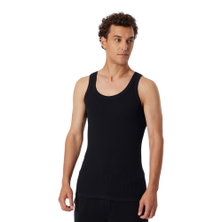 Schiesser Unterwäsche Tank-Top Revival Friedrich schwarz Herren