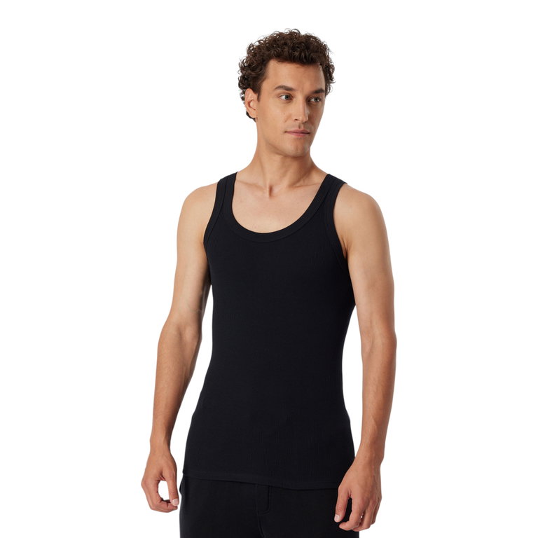 Schiesser Unterwäsche Tank-Top Revival Friedrich schwarz Herren