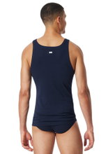 Schiesser Tank-Top Revival Ludwig (jakość cienkiego prążka) bielizna granatowa Męska