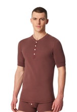 Schiesser Freizeit Tshirt Revival Karl-Heinz Kurzarm braun Herren