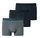 Schiesser Unterwäsche Boxershorts 95/5 Webgummibund 910 dunkelblau/blau gestreift Herren - 3 Stück