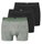 Schiesser Unterwäsche Boxershorts 95/5 Webgummibund Herren-Shorts schwarz/grau Herren - 3 Stück