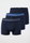 Schiesser Unterwäsche Boxershorts 95/5 Organic Cotton Webgummibund nachtblau Herren - 3 Stück
