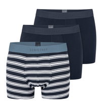 Schiesser Underwear Boxer Shorts 95/5 Woven Elastic Waistband 912 Multicoloured Striped Men's - 3 Pieces