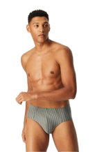 Schiesser Underwear Supermini Slip 95/5 Organic Cotton multicoloured dark blue/striped 923 Men's - 3 pieces