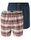 Schiesser Unterwäsche Boxershorts Webware X-Mas mehrfarbig dunkelblau/braun Herren - 2 Stück