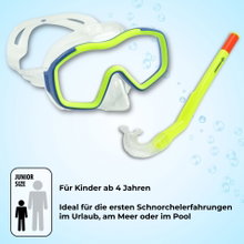 Schildkröt Snorkel Set Toku for Toddlers from 4 Years - Silicone Diving Goggles, Silicone Snorkel - 1 Set