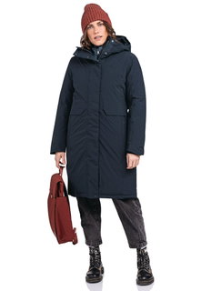Schöffel Winter-Daunenmantel Down Parka Canterbury (4-Wege-Stretch, sehr warm, wasserdicht) navyblau Damen
