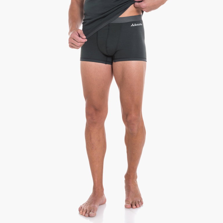 Schöffel Boxershort Merino Sport Unterwäsche schwarz Herren