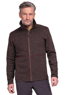 Schöffel Fleece Jacket Aurora (stand-up collar, quick-drying, warm) burgundy Men