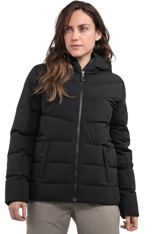 Schöffel Winter-Daunenjacke Urban Down Style Vindave Jacket (winddicht, 4-Wege-Stretch) schwarz Damen