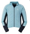 Schöffel Fahrrad-Langarmshirt Piambello Full-Zip (maximale Bewegungsfreiheit) hellblau Herren