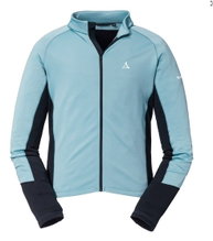 Schöffel Fahrrad-Langarmshirt Piambello Full-Zip (maximale Bewegungsfreiheit) hellblau Herren