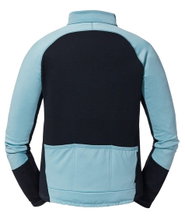 Schöffel Fahrrad-Langarmshirt Piambello Full-Zip (maximale Bewegungsfreiheit) hellblau Herren