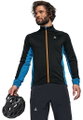 Schöffel Fahrrad-Langarmshirt Piambello Full-Zip (maximale Bewegungsfreiheit) schwarz/blau Herren