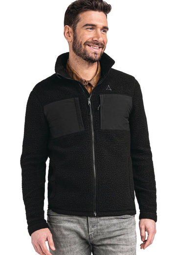 Schöffel Fleecejacke Atlanta (hoher Feuchtigkeitstransport) schwarz Herren