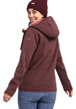 Schöffel Fleece Jacket Aurora Hoody (breathable, warm) burgundy ladies