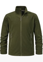 Schöffel Fleece Jacket Cincinnati3 (breathable, quick-drying, warm, 2-way stretch) khaki green Men