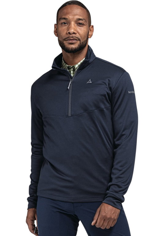 Schöffel Fleecejacke Circ Looop Half-Zip (hoher Feuchtigkeitstransport) navyblau Herren