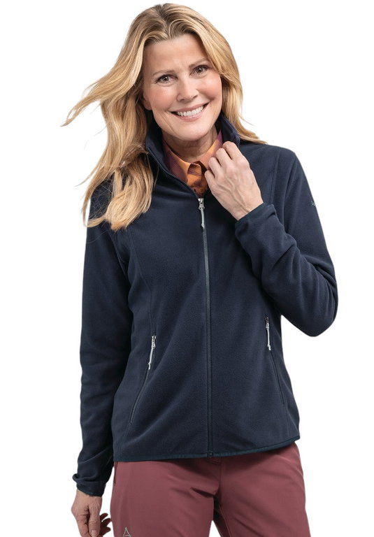 Schöffel Fleecejacke Hiking Style Ash (hoher Feuchtigkeitstransport) navyblau Damen