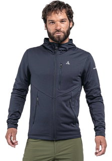 Schöffel Fleecejacke Hydalen Hoody (atmungsaktiv, schnell trocknend, 2-Wege-Stretch) navyblau Herren