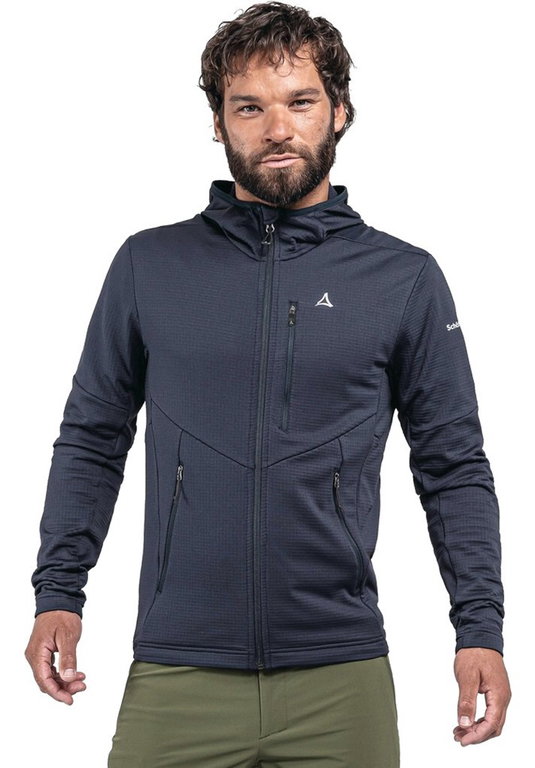 Schöffel Fleecejacke Hydalen Hoody (atmungsaktiv, schnell trocknend, 2-Wege-Stretch) navyblau Herren