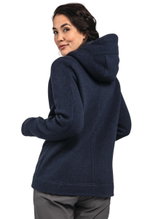 Schöffel Fleece Jacket Lakefield Hoody (breathable, quick-drying, warm) navy blue ladies