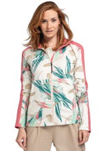 Schöffel Fleece Jacket Locarno Hoody (2-Way Stretch) white/multi Women's