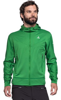 Schöffel Fleece Jacket Mountain Hoody Style Blaueis MNS (with hood, warm, quick-drying) green men's