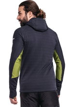 Schöffel Fleecejacke Rotbach Hoody (Kapuze, robust, elastisch) grün/schwarz Herren