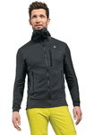 Schöffel Fleecejacke Rotbach Hoody (Kapuze, robust, elastisch) anthrazitgrau Herren