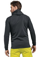 Schöffel Fleecejacke Rotbach Hoody (Kapuze, robust, elastisch) anthrazitgrau Herren