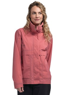 Schöffel All-Season Jacket Bellagio L (2.5-layer, waterproof, high breathability) old rose ladies