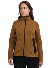 Schöffel Fleecejacke Hiking Circ Style Yew (warm, hoher Feuchtigkeitstransport) nutbraun Damen