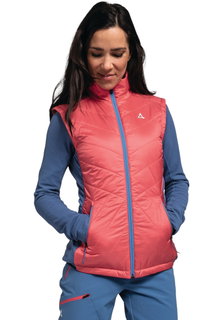 Schöffel Hybrid-Weste Hybrid Stams Vest (strapazierfähig, atmungsaktiv) pink Damen