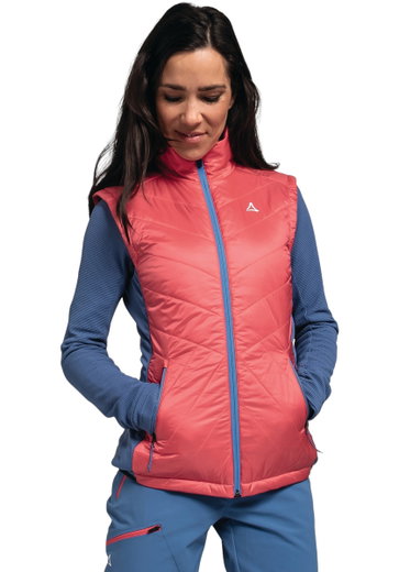 Schöffel Hybrid-Weste Hybrid Stams Vest (strapazierfähig, atmungsaktiv) pink Damen
