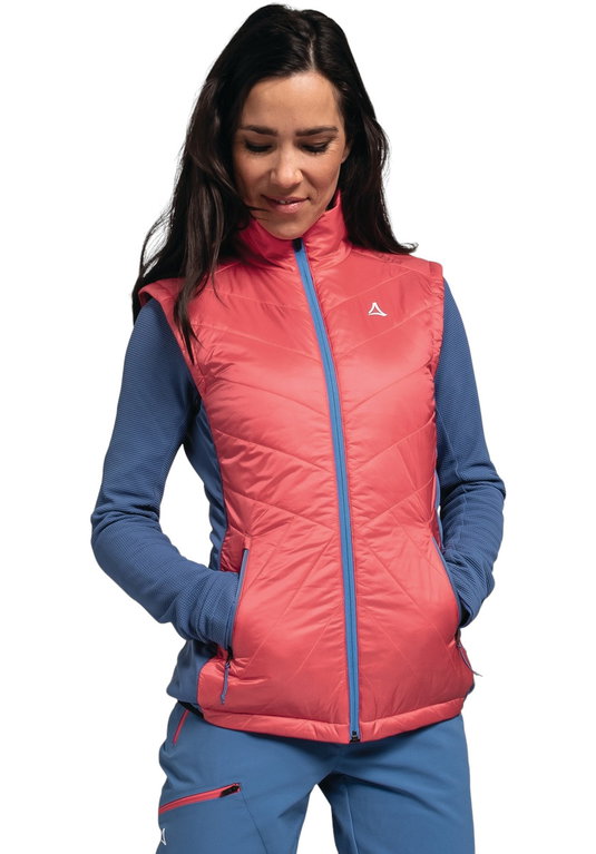 Schöffel Hybrid-Weste Hybrid Stams Vest (strapazierfähig, atmungsaktiv) pink Damen