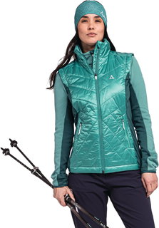 Schöffel Hybrid-Weste Hybrid Stams Vest (strapazierfähig, atmungsaktiv) grün Damen