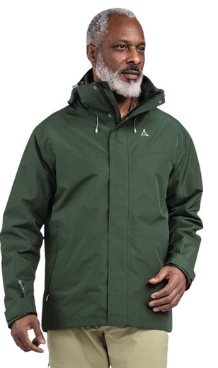 Schöffel Wanderjacke Hiking 3in1 Style Okere Jacket (2-Lagen VENTURI) dunkelgrün Herren
