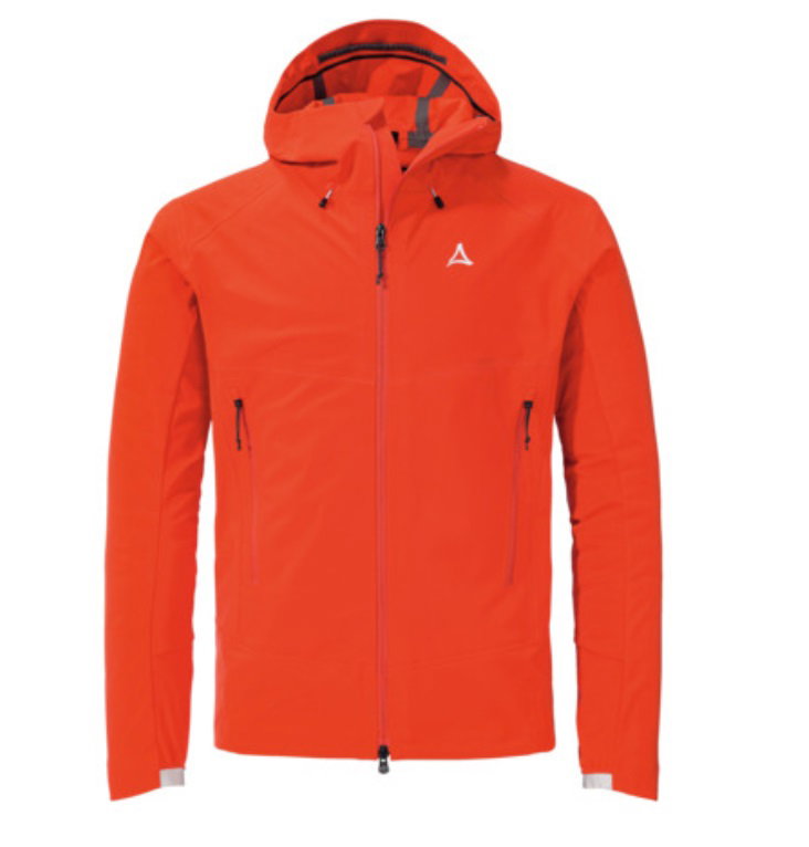 Schöffel Softshelljacke Mangart - 4D Body Mapping, winddicht - orange/rot Herren