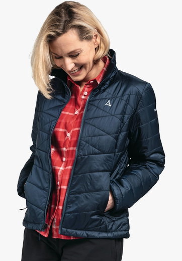 Schöffel Isolationsjacke ZipIn Seewand (wasserabweisend, winddicht) dunkelblau Damen
