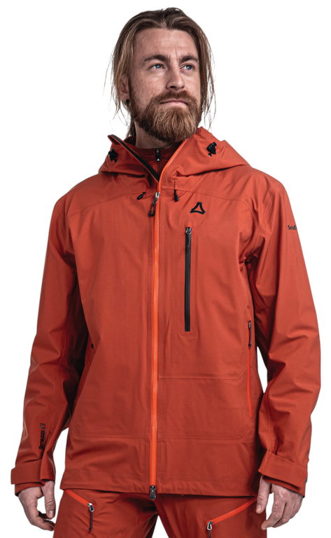 Schöffel Skijacke Mountain Style Milagle (wasserdicht, 3-Lagen, hohe Atmungsaktivität) rot Herren