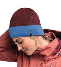Schöffel Beanie Schattwald Knitted Hat - wine red/blue