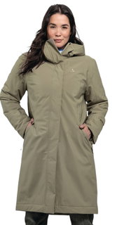 Schöffel Winter Parka Urban Insulated Coat Style Gregale WMS (waterproof, breathable) dark beige ladies