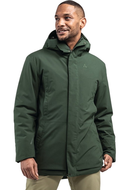 Schöffel Winter-Parka Urban Insulated Style Crivat Parka (wasserdicht, 2-Wege-Stretch) dunkelgrün Herren