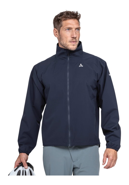 Schöffel Fahrrad-Regenjacke Bike Lurbek MNS (wasserdicht, 2.5 Lagen, leicht) dunkelblau Herren