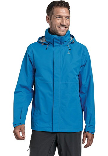 Schöffel Regenjacke Gmund (wasserdicht, winddicht und atmungsaktiv) hellblau Herren