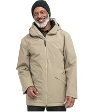 Schöffel Übergangs-Regenjacke Urban Insulated Parka Malkay (wasserdicht, atmungsaktiv) beige Herren