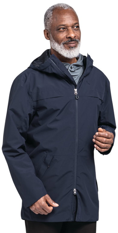 Schöffel Regenjacke Urban Parka Style Bohorok MNS (wasserdicht, atmungsaktiv) navyblau Herren